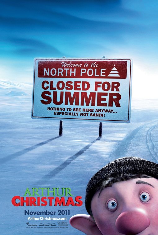 1000 piece jigsaw puzzle for the movie poster: Arthur Christmas (2011) ver2