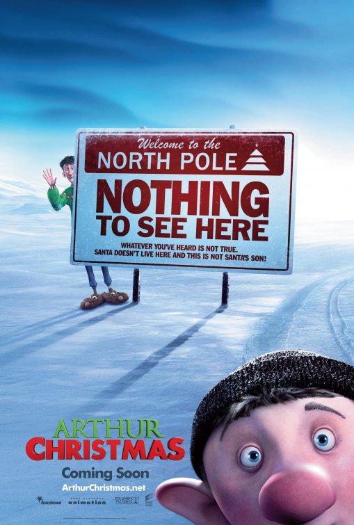 1000 piece jigsaw puzzle for the movie poster: Arthur Christmas (2011) ver3