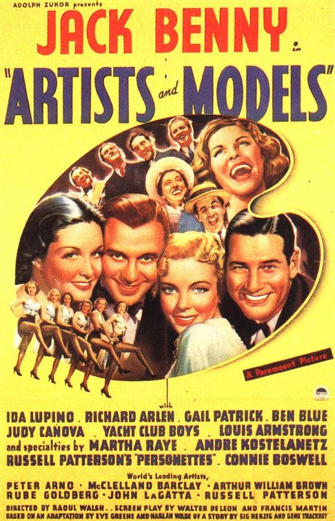 the movie poster: Artists and Models (1937)