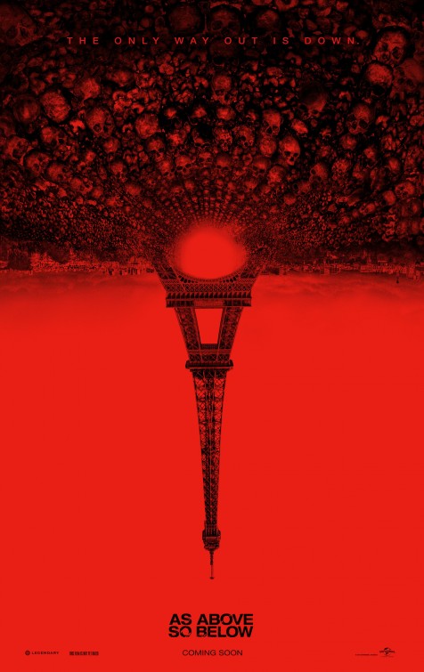 1000 piece jigsaw puzzle for the movie poster: As Above, So Below (2014)