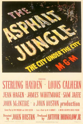 the movie poster: The Asphalt Jungle (1950)