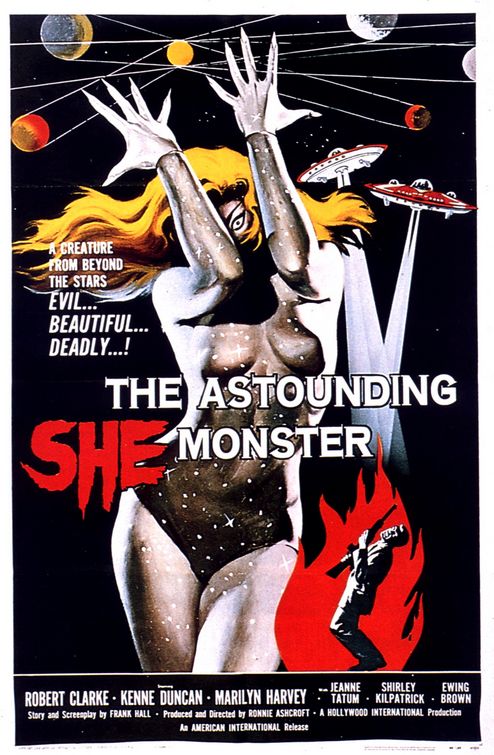 the movie poster: The Astounding She-Monster (1957)