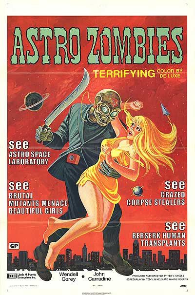 the movie poster: The Astro-Zombies (1968)