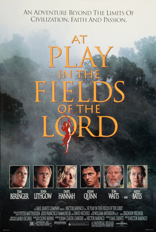 the movie poster: At Play in the Fields of the Lord (1991)