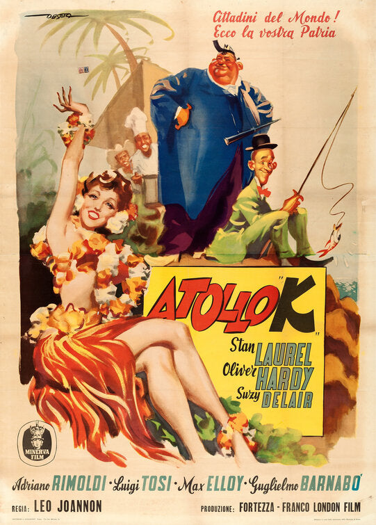1000 piece jigsaw puzzle for the movie poster: Atoll K (1950) ver2