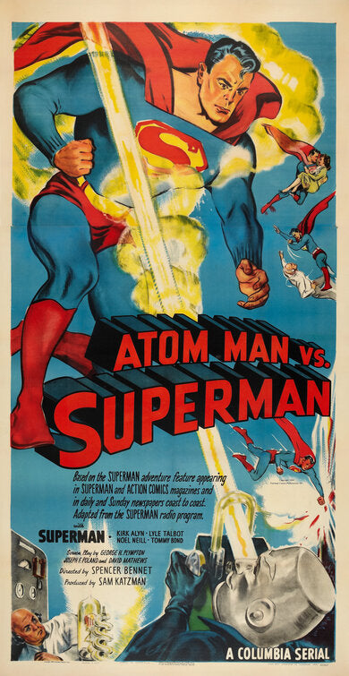1000 piece jigsaw puzzle for the movie poster: Atom Man vs. Superman (1950)