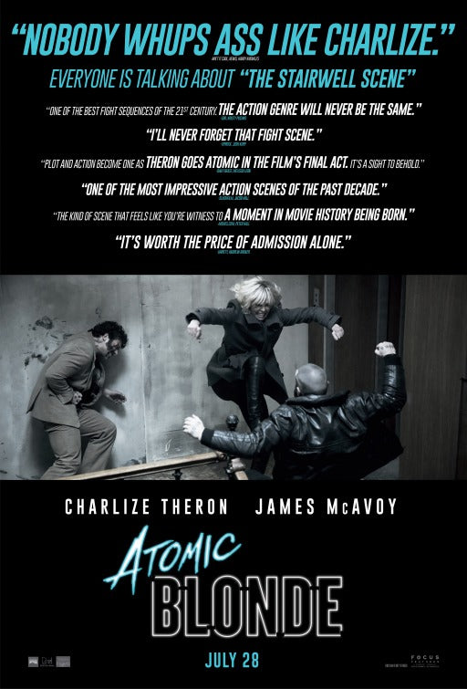 1000 piece jigsaw puzzle for the movie poster: Atomic Blonde (2017) ver2