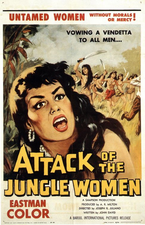 the movie poster: Attack of the Jungle Women (1959)