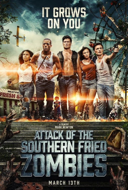 1000 piece jigsaw puzzle for the movie poster: Attack of the Southern Fried Zombies (2018)