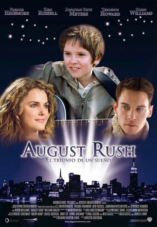 the movie poster: August Rush (2007) ver3