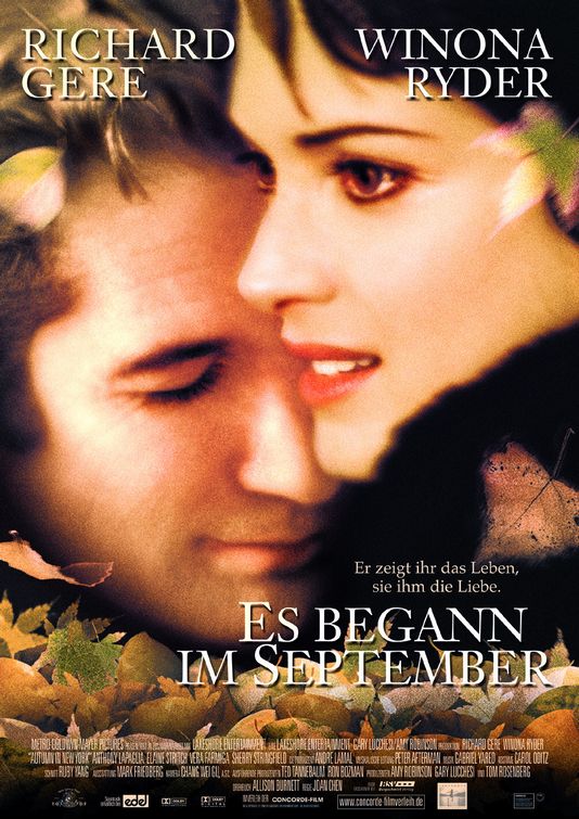 the movie poster: Autumn in New York (2000) ver2