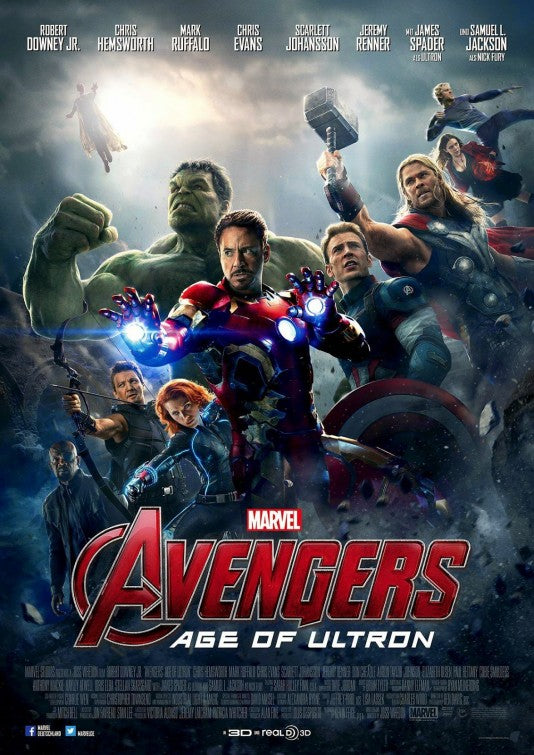 1000 piece jigsaw puzzle for the movie poster: Avengers: Age of Ultron (2015) ver12