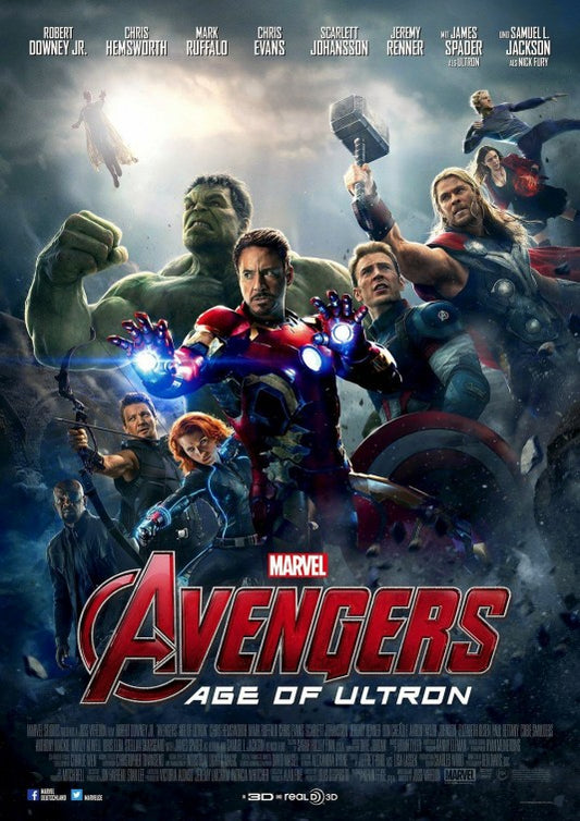 1000 piece jigsaw puzzle for the movie poster: Avengers: Age of Ultron (2015) ver12