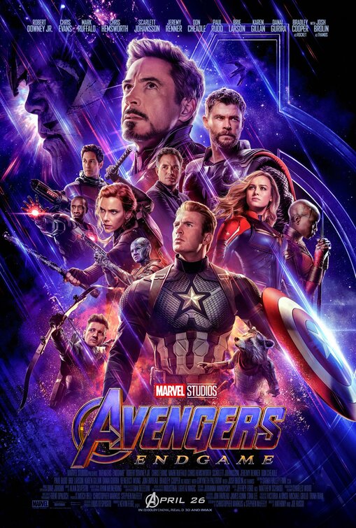 1000 piece jigsaw puzzle for the movie poster: Avengers: Endgame (2019) ver2