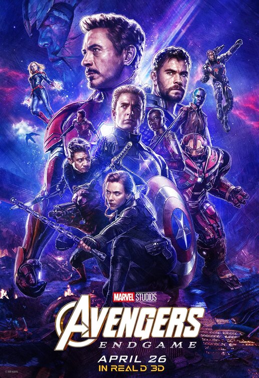 1000 piece jigsaw puzzle for the movie poster: Avengers: Endgame (2019) ver44