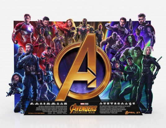 1000 piece jigsaw puzzle for the movie poster: Avengers: Infinity War (2018) ver10