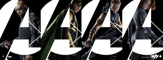 1000 piece jigsaw puzzle for the movie poster: The Avengers (2012) ver3