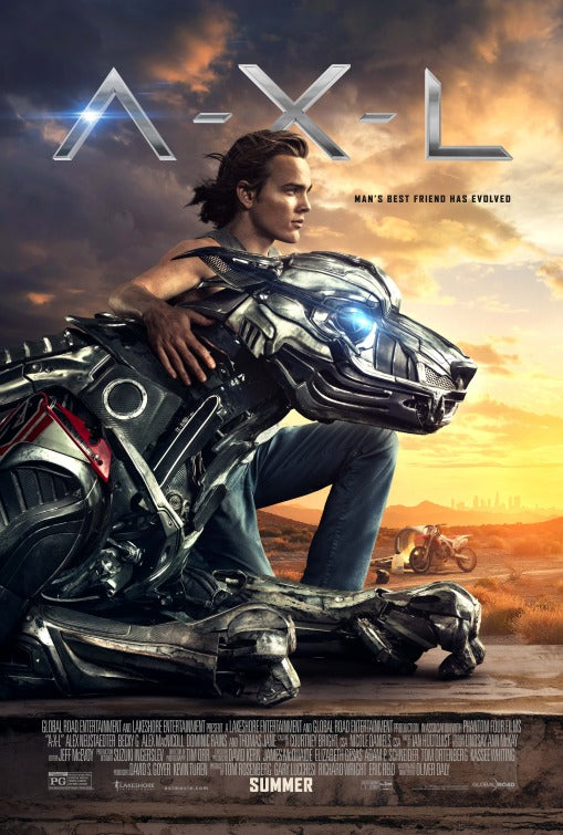 1000 piece jigsaw puzzle for the movie poster: A.X.L. (2018)