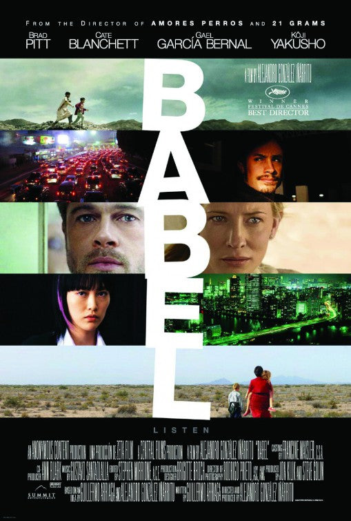 the movie poster: Babel (2006)