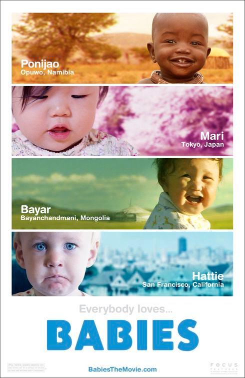 1000 piece jigsaw puzzle for the movie poster: Babies (2010)