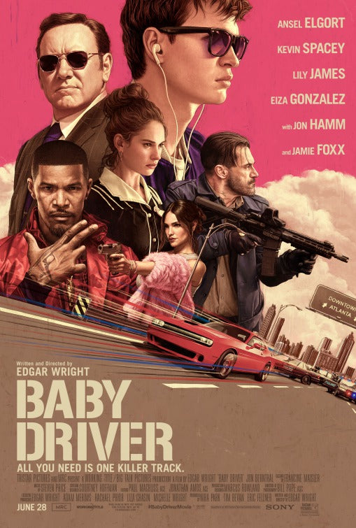 1000 piece jigsaw puzzle for the movie poster: Baby Driver (2017) ver2