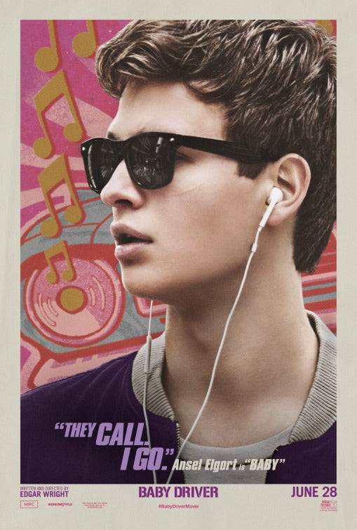 1000 piece jigsaw puzzle for the movie poster: Baby Driver (2017) ver8