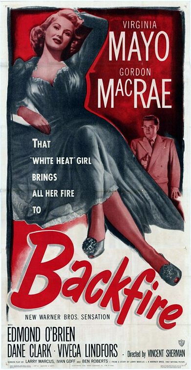 the movie poster: Backfire (1950) ver2
