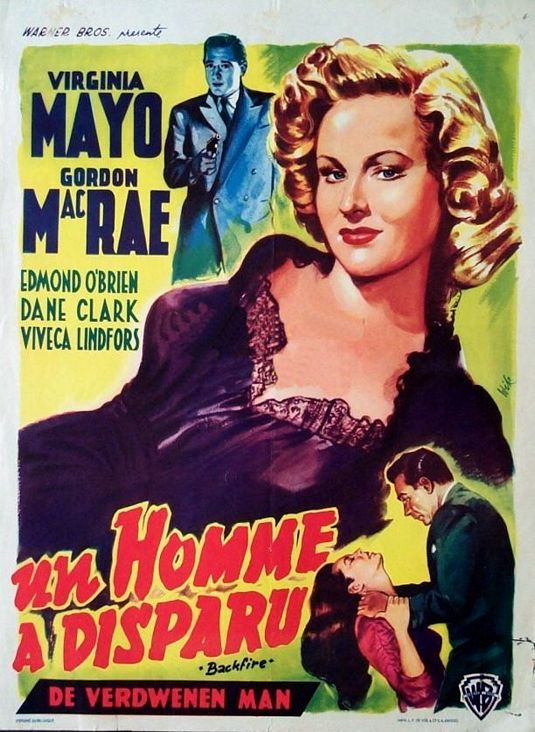 the movie poster: Backfire (1950) ver3