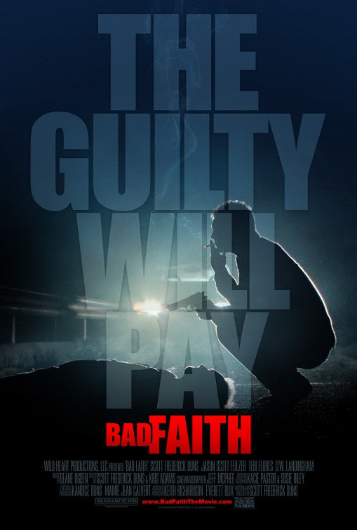 1000 piece jigsaw puzzle for the movie poster: Bad Faith (2010)