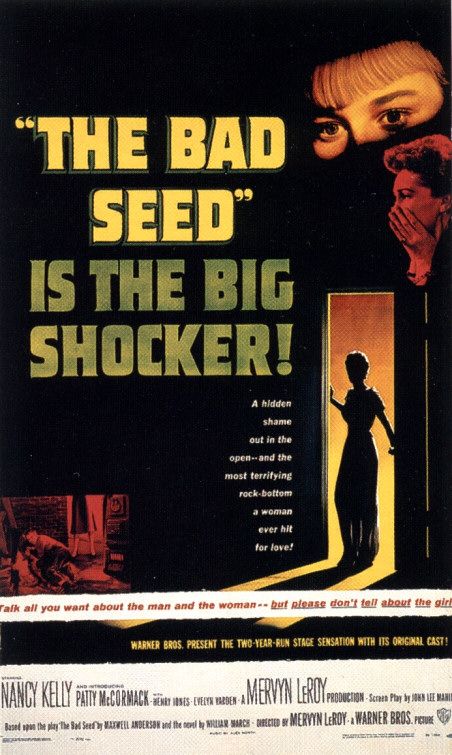 the movie poster: The Bad Seed (1956)