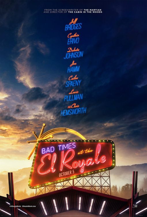 1000 piece jigsaw puzzle for the movie poster: Bad Times at the El Royale (2018)