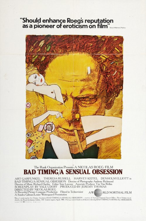 1000 piece jigsaw puzzle for the movie poster: Bad Timing: A Sensual Obsession (1980)