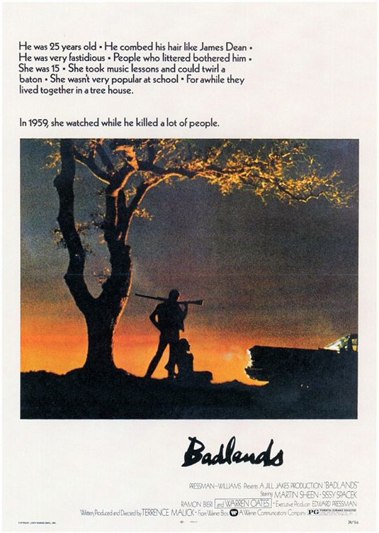 the movie poster: Badlands (1973)