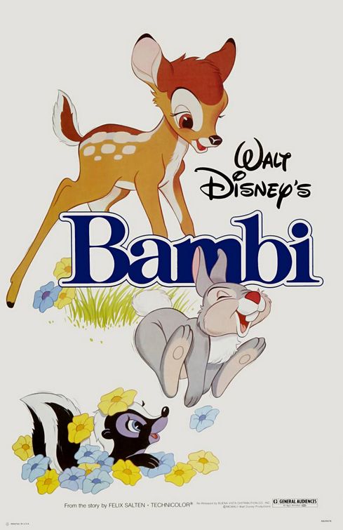 the movie poster: Bambi (1942)