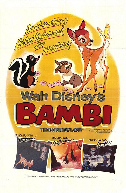 the movie poster: Bambi (1942) ver2