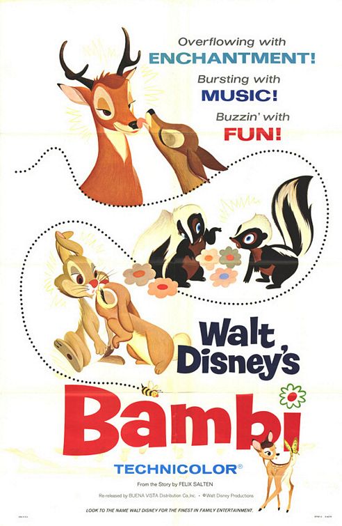 the movie poster: Bambi (1942) ver3