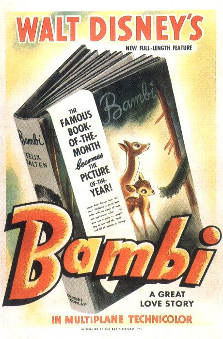 the movie poster: Bambi (1942) ver6