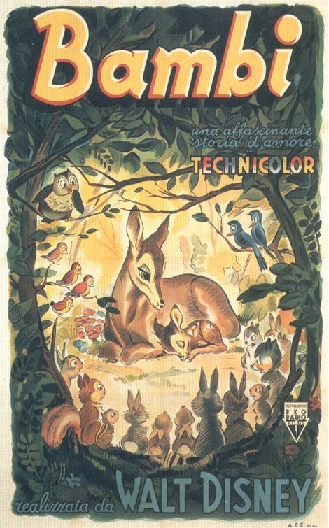 the movie poster: Bambi (1942) ver8