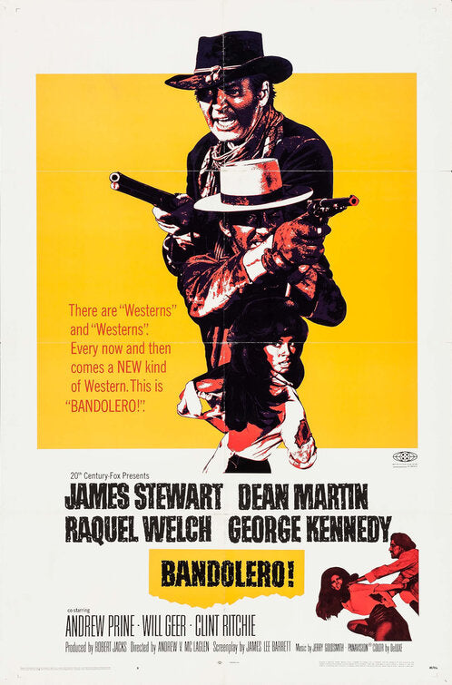 1000 piece jigsaw puzzle for the movie poster: Bandolero! (1968)