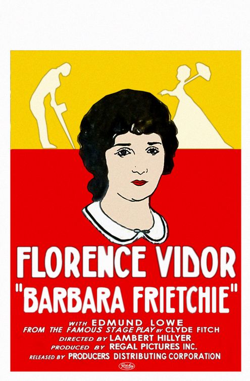 the movie poster: Barbara Frietchie (1924)