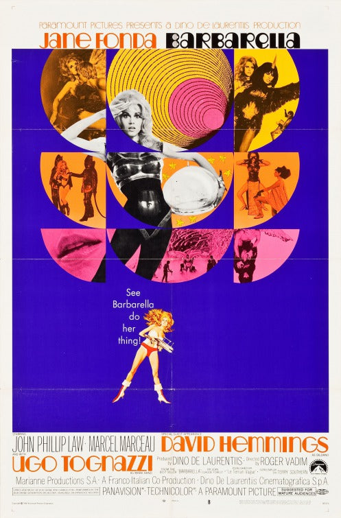 1000 piece jigsaw puzzle for the movie poster: Barbarella (1968) ver3