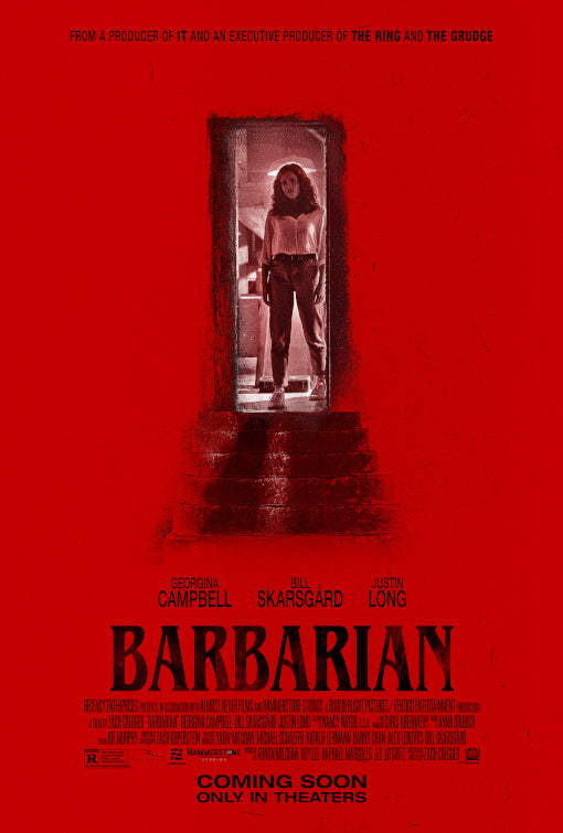 1000 piece jigsaw puzzle for the movie poster: Barbarian (2022)