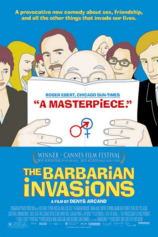 the movie poster: The Barbarian Invasions (aka Les Invasions Barbares) (2003) ver3