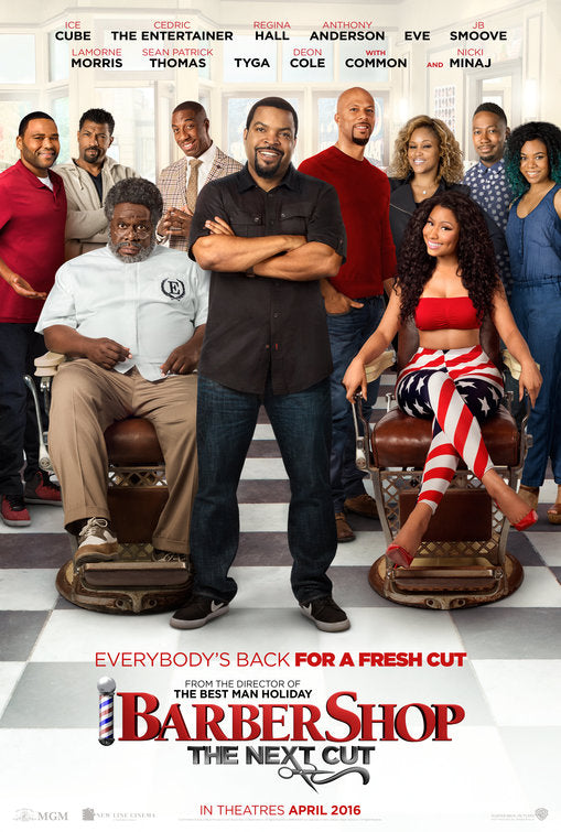 1000 piece jigsaw puzzle for the movie poster: Barbershop: The Next Cut (2016)