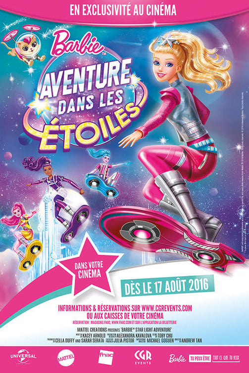 1000 piece jigsaw puzzle for the movie poster: Barbie: Star Light Adventure (2016) ver2