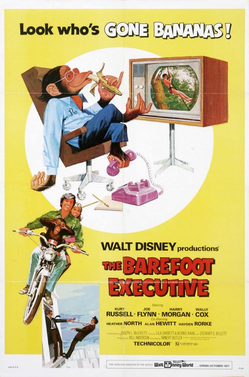 the movie poster: The Barefoot Executive (1971)
