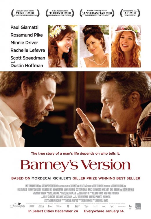 1000 piece jigsaw puzzle for the movie poster: Barney's Version (2011)