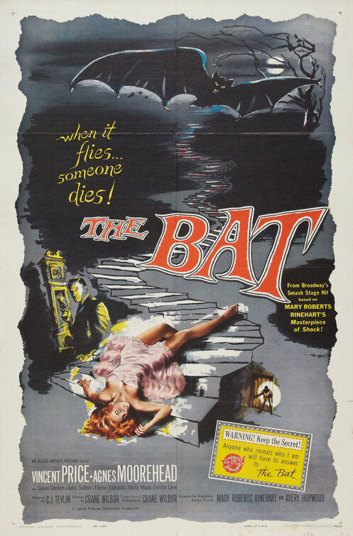 1000 piece jigsaw puzzle for the movie poster: The Bat (1959)