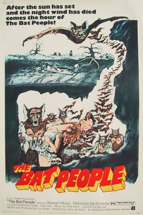 the movie poster: The Bat People (1974)