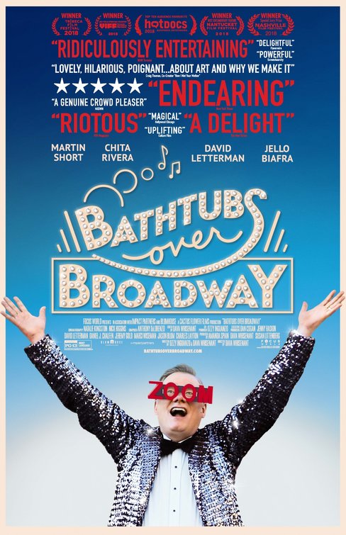 1000 piece jigsaw puzzle for the movie poster: Bathtubs Over Broadway (2018)